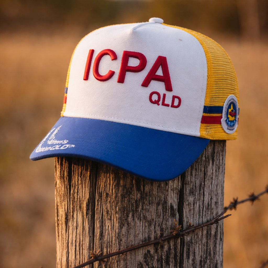 Blue and Yellow Trucker Cap