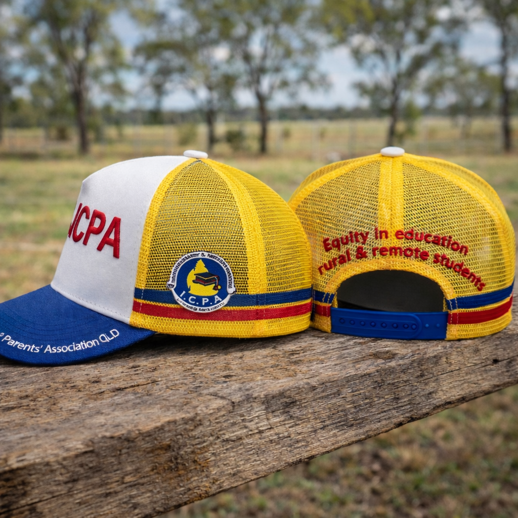 Blue and Yellow Trucker Cap