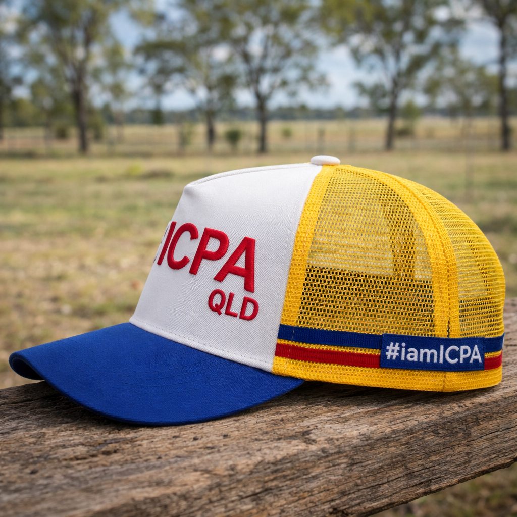 Blue and Yellow Trucker Cap