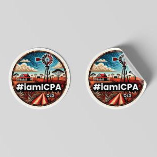 Round Sticker – ISOLATED CHILDREN'S PARENTS' ASSOCIATION - QLD INC.